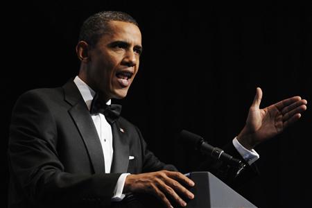 President Barack Obama delivers remarks at the Congressional Black Caucus Foundation's Legislative Conference Phoenix Awards Dinner in Washington, September 18, 2010. REUTERS/Jonathan Ernst
President Barack Obama delivers remarks at the Congressional Black Caucus Foundation's Legislative Conference Phoenix Awards Dinner in Washington, September 18, 2010. REUTERS/Jonathan Ernst