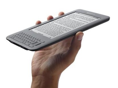 The Amazon Kindle Wi-Fi e-book reader is shown in this undated publicity photo released to Reuters July 28, 2010. REUTERS/Amazon.com/Handout
The Amazon Kindle Wi-Fi e-book reader is shown in this undated publicity photo released to Reuters July 28, 2010. REUTERS/Amazon.com/Handout