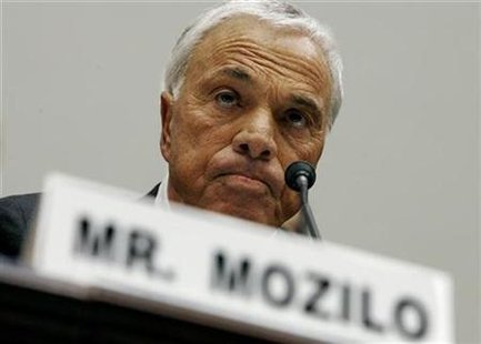 
Former Countrywide Financial Corporation founder and CEO Angelo Mozilo testifies before the House Committee on Oversight and Government Reform on Capitol Hill in Washington in this March 7, 2008 file photo. REUTERS/Kevin Lamarque/Files
