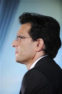 House Minority Whip Rep. Eric Cantor (R-VA) attends an interview at the Newseum in Washington October 1, 2009. REUTERS/Jonathan Ernst
House Minority Whip Rep. Eric Cantor (R-VA) attends an interview at the Newseum in Washington October 1, 2009. REUTERS/Jonathan Ernst