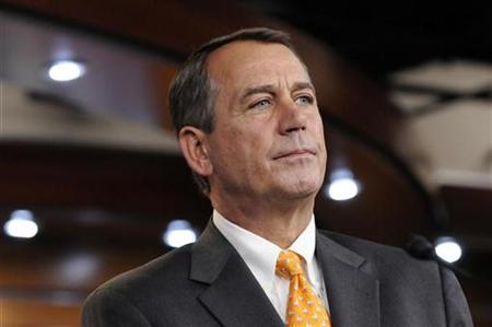 House Republican Leader John Boehner (R-OH) holds a news conference after sweeping Republican gains in midterm elections, at the U.S. Capitol in Washington, November 3, 2010. REUTERS/Jonathan Ernst
House Republican Leader John Boehner (R-OH) holds a news conference after sweeping Republican gains in midterm elections, at the U.S. Capitol in Washington, November 3, 2010. REUTERS/Jonathan Ernst