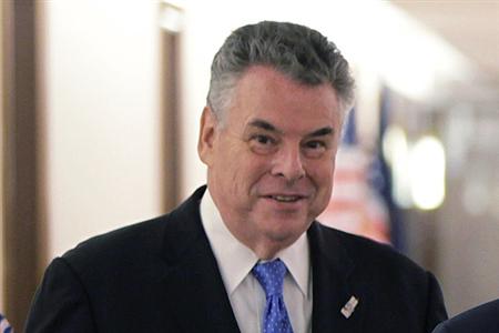 Rep. Peter King is seen on Capitol Hill in Washington May 5, 2010. REUTERS/Yuri Gripas
Rep. Peter King is seen on Capitol Hill in Washington May 5, 2010. REUTERS/Yuri Gripas