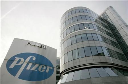 




A view of the Belgian headquarters of U.S. pharmaceutical giant Pfizer, in Brussels in this January 23, 2007 file photo. REUTERS/Francois Lenoir

