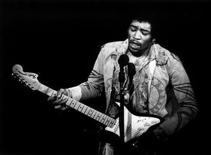
A 4-CD box set of Hendrix music titled "The Jimi Hendrix Experience" will be released worldwide September 12, six days before the 30th anniversary of the famed musicians death. This file photo shows Jimi Hendrix performing at the Gillmore East.

