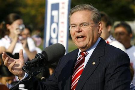 Senator Robert Menendez on Capitol Hill in Washington October 13, 2009. REUTERS/Jose Luis Magana
Senator Robert Menendez on Capitol Hill in Washington October 13, 2009. REUTERS/Jose Luis Magana