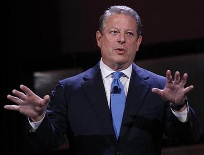 Former Vice President Al Gore speaks during the World Business Forum in New York October 6, 2010. REUTERS/Shannon Stapleton
Former Vice President Al Gore speaks during the World Business Forum in New York October 6, 2010. REUTERS/Shannon Stapleton
