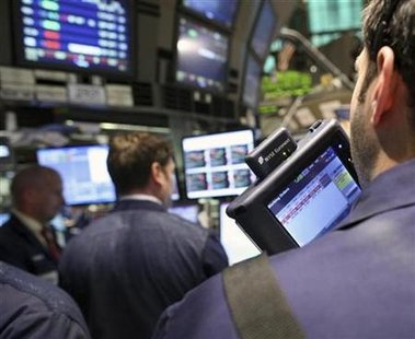 Traders on the floor of the New York Stock Exchange, January 22, 2009. REUTERS/Brendan McDermid
Traders on the floor of the New York Stock Exchange, January 22, 2009. REUTERS/Brendan McDermid