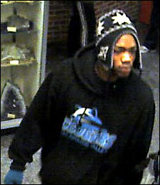 Surveillance video of the suspect in the WMU muggings. Surveillance video of the suspect in the WMU muggings.