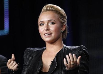 Cast member Hayden Panettiere answers a question at the Lifetime Television panel for the movie "The Amanda Knox Story" during the Television Critics Association winter press tour in Pasadena, California January 7, 2011. REUTERS/Mario Anzuoni
Cast member Hayden Panettiere answers a question at the Lifetime Television panel for the movie "The Amanda Knox Story" during the Television Critics Association winter press tour in Pasadena, California January 7, 2011. REUTERS/Mario Anzuoni