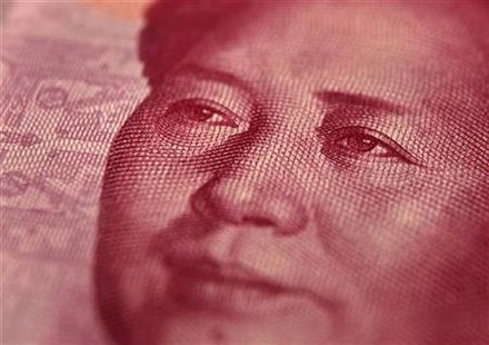 Late Chinese leader Mao Zedong is seen on a 100 yuan (15 USD) banknote, in Beijing, December 9, 2010. REUTERS/Petar Kujundzic
Late Chinese leader Mao Zedong is seen on a 100 yuan (15 USD) banknote, in Beijing, December 9, 2010. REUTERS/Petar Kujundzic