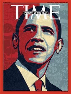 A handout photo shows the cover image of the December 29, 2008/January 5, 2009 double issue. The cover image was by ex-street artist Shephard Fairey. REUTERS/Shephard Fairey/TIME/Handout
A handout photo shows the cover image of the December 29, 2008/January 5, 2009 double issue. The cover image was by ex-street artist Shephard Fairey. REUTERS/Shephard Fairey/TIME/Handout