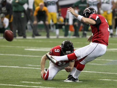 The Falcons beat the Packers on a last-second field goal. The Falcons beat the Packers on a last-second field goal.