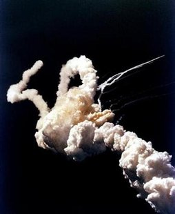 The Space Shuttle Challenger explodes seconds after takeoff on January 28, 1986. REUTERS/File
The Space Shuttle Challenger explodes seconds after takeoff on January 28, 1986. REUTERS/File