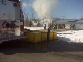Little Suamico House fire (courtesy of FOX 11) Little Suamico House fire (courtesy of FOX 11)