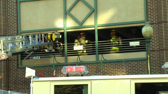 Arcadia Ramp Car Fire in Downtown Kalamazoo