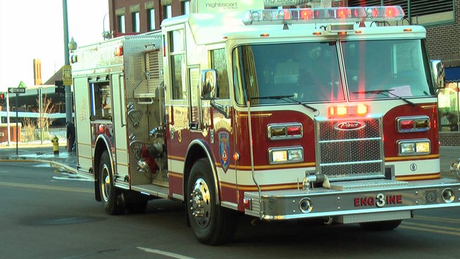 Arcadia Ramp Car Fire in Downtown Kalamazoo