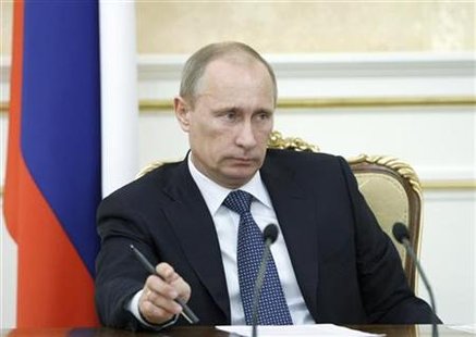 Russia's Prime Minister Vladimir Putin chairs a meeting on the development of the North Caucasus Federal District in Moscow, January 21, 2011. REUTERS/Alexei Nikolsky/RIA Novosti/Pool
Russia's Prime Minister Vladimir Putin chairs a meeting on the development of the North Caucasus Federal District in Moscow, January 21, 2011. REUTERS/Alexei Nikolsky/RIA Novosti/Pool