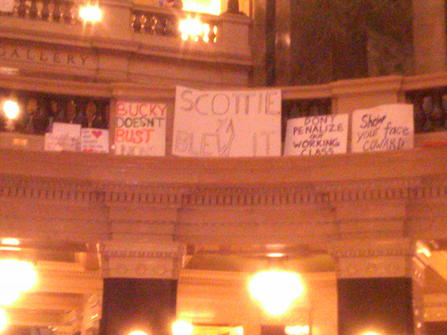 the capital rotunda at 7:15 am...