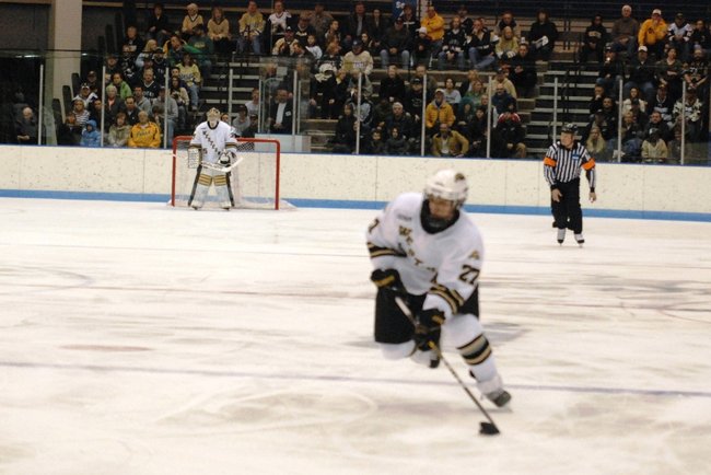 Western Michigan hockey closes out the regular season with a 2-0 win at Notre Dame - 02/26/11. Photos by Sean Patrick Duross