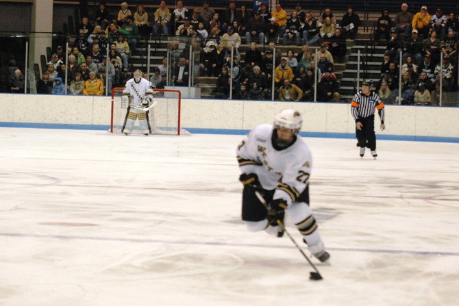 Western Michigan hockey closes out the regular season with a 2-0 win at Notre Dame - 02/26/11. Photos by Sean Patrick Duross