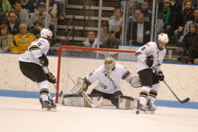 Western Michigan hockey closes out the regular season with a 2-0 win at Notre Dame - 02/26/11. Photos by Sean Patrick Duross