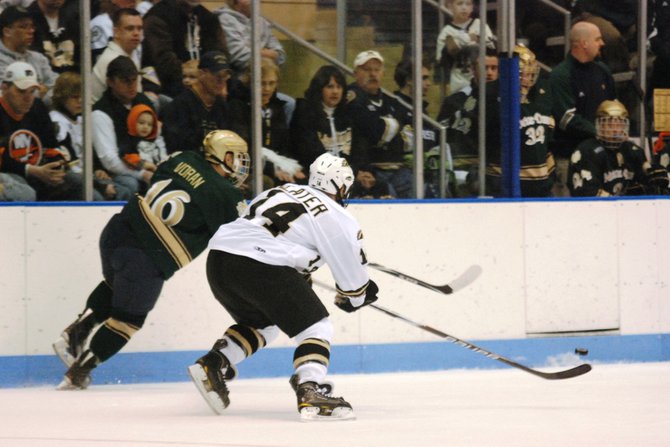 Western Michigan hockey closes out the regular season with a 2-0 win at Notre Dame - 02/26/11. Photos by Sean Patrick Duross
