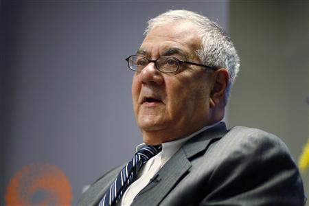 Representative Barney Frank (D-MA) speaks during the Reuters Future Face of Finance Summit in Washington, March 2, 2011. REUTERS/Hyungwon Kang
Representative Barney Frank (D-MA) speaks during the Reuters Future Face of Finance Summit in Washington, March 2, 2011. REUTERS/Hyungwon Kang