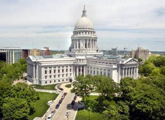 The Wisconsin state Capitol Building in Madison is seen in this undated photo.