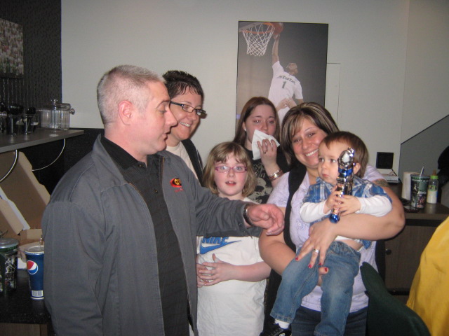 A good time was had by all. Congrats to Stacy McKellar, she was a VIP at the Breslin Center with 13 of her friends and family! Rock On!