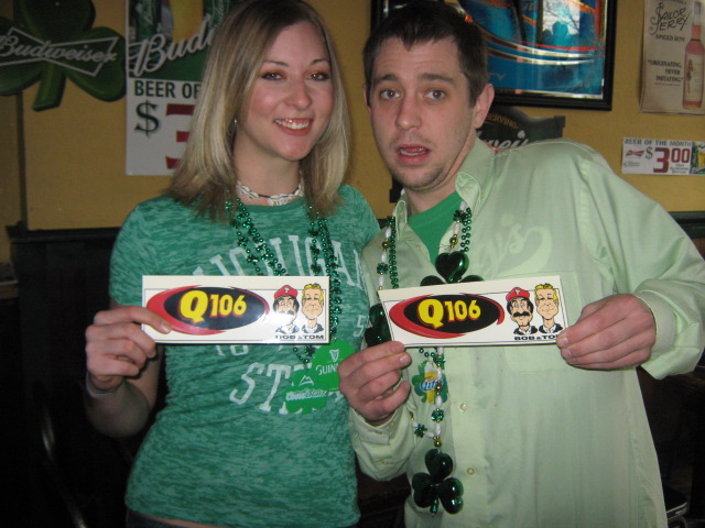 We teamed up with Bud Light for the 2011 Q106 St. Patty's Day Pub Crawl. It was a blast, Rock On!