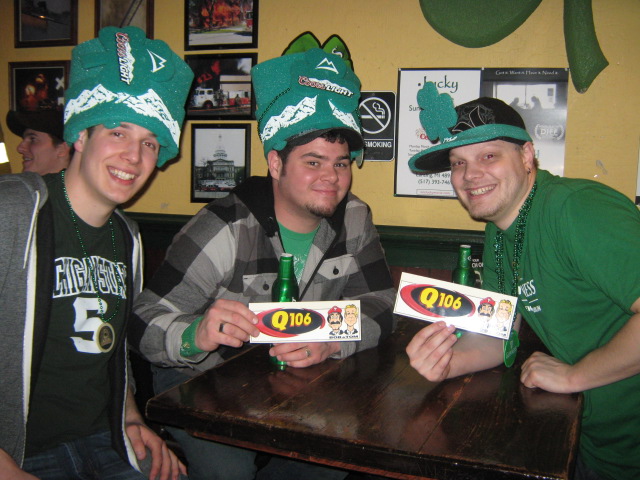 We teamed up with Bud Light for the 2011 Q106 St. Patty's Day Pub Crawl. It was a blast, Rock On!