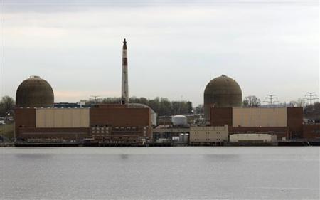 The Indian Point nuclear power plant in Buchanan, New York, is seen from across the Hudson River, April 6, 2010. REUTERS/Mike Segar
The Indian Point nuclear power plant in Buchanan, New York, is seen from across the Hudson River, April 6, 2010. REUTERS/Mike Segar