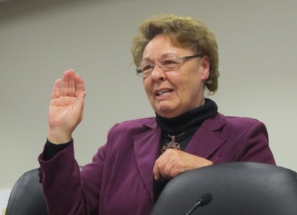 Karen Kellbach is sworn in to the Wausau City Council. Karen Kellbach is sworn in to the Wausau City Council.