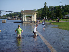 Stillwater Minnesota's Flooded Riverwalk