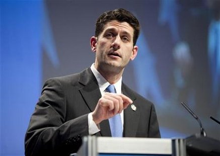 Rep. Paul Ryan (R-WI) speaks during the Conservative Political Action Conference (CPAC) in Washington February 10, 2011. REUTERS/Joshua Roberts
Rep. Paul Ryan (R-WI) speaks during the Conservative Political Action Conference (CPAC) in Washington February 10, 2011. REUTERS/Joshua Roberts