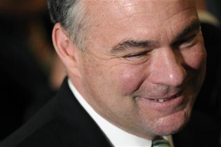 Democratic National Committee Chairman Tim Kaine attends a St. Patrick's Day reception at the White House in Washington, March 17, 2011. REUTERS/Jonathan Ernst
Democratic National Committee Chairman Tim Kaine attends a St. Patrick's Day reception at the White House in Washington, March 17, 2011. REUTERS/Jonathan Ernst