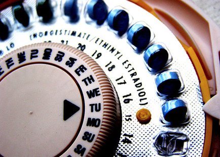 A packet of birth control pills. A packet of birth control pills.