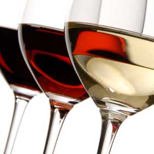 Glasses of wine. Glasses of wine.
