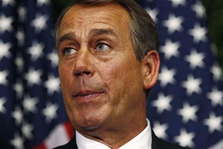 House of Representatives Speaker John Boehner announces a budget deal in the Capitol in Washington April 8, 2011. REUTERS/Kevin Lamarque
House of Representatives Speaker John Boehner announces a budget deal in the Capitol in Washington April 8, 2011. REUTERS/Kevin Lamarque
