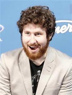 Performer Casey Abrams poses at the party for the finalists of the television show "American Idol" in Los Angeles in this March 3, 2011 file photo. REUTERS/Mario Anzuoni
Performer Casey Abrams poses at the party for the finalists of the television show "American Idol" in Los Angeles in this March 3, 2011 file photo. REUTERS/Mario Anzuoni
