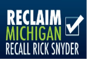 Symbol of Michigan Citizens United's effort to recall Governor Rick Snyder. Symbol of Michigan Citizens United's effort to recall Governor Rick Snyder.