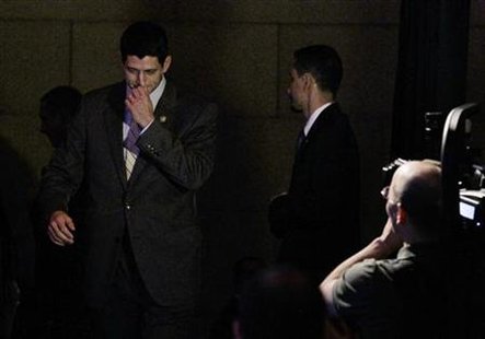 Paul Ryan (R-WI), Chairman of the House Budget Committee, walks backstage at the Peter G. REUTERS/Jason Reed
Paul Ryan (R-WI), Chairman of the House Budget Committee, walks backstage at the Peter G. REUTERS/Jason Reed