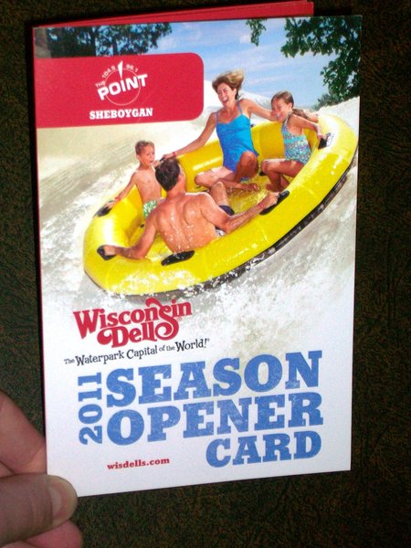 Wisconsin Dells Season Opener Card giveaway at The Music Boxx on 8th street in Sheboygan
