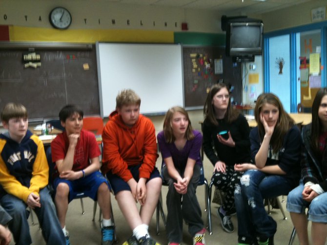 Ms. Kallerman's 6th Grade Class in Bigfork