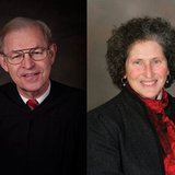 Candidates for state Supreme Court Justice: Incumbent David Prosser (L), Challenger JoAnne Kloppenburg
