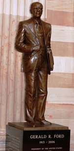 The Gerald R. Ford Statue at the U.S. Capitol. The Gerald R. Ford Statue at the U.S. Capitol.