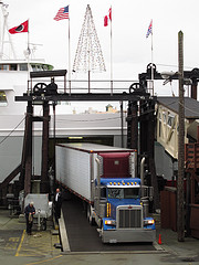 Semi Truck Unloading Semi Truck Unloading