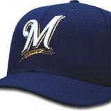 Milwaukee Brewers baseball cap.