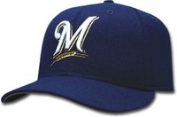 Milwaukee Brewers baseball cap.