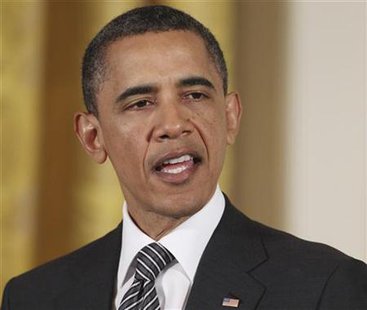 President Barack Obama speaks during a ceremony held to posthumously award Private First Class Anthony T. Kaho'ohanohano, U.S. Army, and Private First Class Henry Svehla, U.S. Army, the Medal of Honor for conspicuous gallantry at the White House in Washington May 2, 2011. REUTERS/Jason Reed
President Barack Obama speaks during a ceremony held to posthumously award Private First Class Anthony T. Kaho'ohanohano, U.S. Army, and Private First Class Henry Svehla, U.S. Army, the Medal of Honor for conspicuous gallantry at the White House in Washington May 2, 2011. REUTERS/Jason Reed